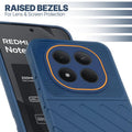 Slim blue silicone back cover for Redmi Note 15 Pro 5G with strong drop protection and soft feel