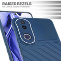 Slim blue silicone back cover for Vivo V50e 5G with strong drop protection and soft feel