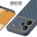 Silicone case for Realme P4 5G with raised edges for screen and camera protection in Grey