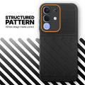Textured soft silicone back cover for iQOO Z10x 5G, Black finish with comfortable anti-slip grip