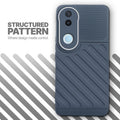 Textured soft silicone back cover for iQOO Z10R 5G, Grey finish with comfortable anti-slip grip