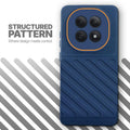 Textured soft silicone back cover for Redmi Note 15 5G, blue finish with comfortable anti-slip grip