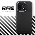 Textured soft silicone back cover for OnePlus 15 5G, Black finish with comfortable anti-slip grip