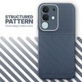 Textured soft silicone back cover for Vivo T4x 5G, Grey finish with comfortable anti-slip grip