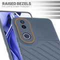 Slim Grey silicone back cover for Vivo V50e 5G with strong drop protection and soft feel
