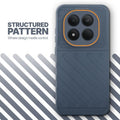 Textured soft silicone back cover for Redmi Note 15 Pro 5G, Grey finish with comfortable anti-slip grip