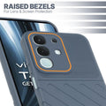 Slim Grey silicone back cover for Vivo T4x 5G with strong drop protection and soft feel