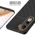 Silicone case for Vivo Y400 Pro 5G with raised edges for screen and camera protection in Black