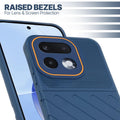 Slim blue silicone back cover for Realme 16 Pro 5G with strong drop protection and soft feel