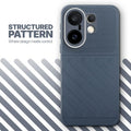 Textured soft silicone back cover for Vivo X200 FE 5G, Grey finish with comfortable anti-slip grip