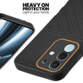 Silicone case for Vivo T4x 5G with raised edges for screen and camera protection in Black