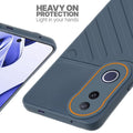 Silicone case for Vivo V50e 5G with raised edges for screen and camera protection in Grey