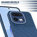 Slim blue silicone back cover for Realme 16 Pro 5G with strong drop protection and soft feel