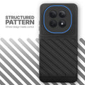 Textured soft silicone back cover for Redmi Note 15 5G, Black finish with comfortable anti-slip grip