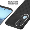 Silicone case for iQOO Z10R 5G with raised edges for screen and camera protection in Black