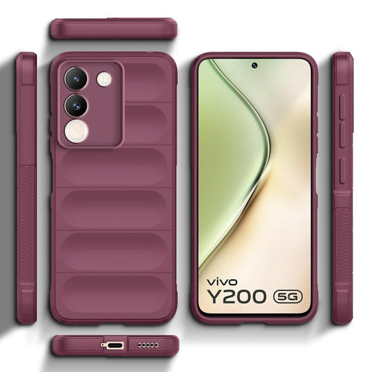 Liquid Silicone Comfort Grip Soft Touch Matte TPU Case for Vivo Y200 5G