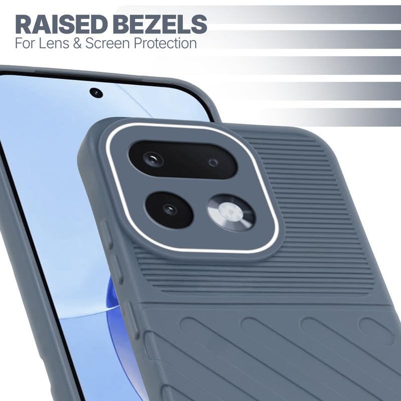 Slim Grey silicone back cover for Realme 16 Pro 5G with strong drop protection and soft feel