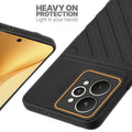 Silicone case for Realme 15 5G with raised edges for screen and camera protection in Black