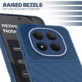 Slim blue silicone back cover for Redmi Note 15 Pro 5G with strong drop protection and soft feel