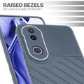Slim Grey silicone back cover for Vivo V50e 5G with strong drop protection and soft feel