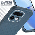 Realme 16 Pro 5G Grey silicone case with raised camera ring for extra lens protection and stylish look