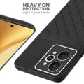 Silicone case for Realme 15 5G with raised edges for screen and camera protection in Black