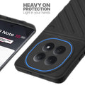 Silicone case for Redmi Note 15 5G with raised edges for screen and camera protection in Black