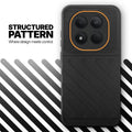 Textured soft silicone back cover for Redmi Note 15 Pro 5G, Black finish with comfortable anti-slip grip
