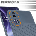 Slim Grey silicone back cover for Vivo T4R 5G with strong drop protection and soft feel
