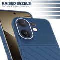 Slim blue silicone back cover for Vivo T4 Pro 5G with strong drop protection and soft feel