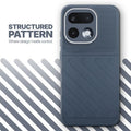 Textured soft silicone back cover for Realme 16 Pro 5G, Grey finish with comfortable anti-slip grip