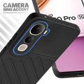 Vivo Y400 Pro 5G Black silicone case with raised camera ring for extra lens protection and stylish look