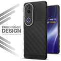 Soft silicone back cover for Vivo T4R 5G in Black with anti-slip grip and textured design