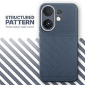 Textured soft silicone back cover for Vivo T4 Pro 5G, Grey finish with comfortable anti-slip grip
