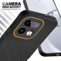 Realme 16 Pro Plus 5G Black silicone case with raised camera ring for extra lens protection and stylish look