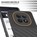 Slim Black silicone back cover for Redmi Note 15 5G with strong drop protection and soft feel