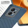 Realme 15 5G Grey silicone case with raised camera ring for extra lens protection and stylish look