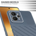 Slim Grey silicone back cover for Realme 15 5G with strong drop protection and soft feel