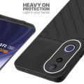 Silicone case for Vivo T4R 5G with raised edges for screen and camera protection in Black