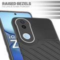 Slim Black silicone back cover for iQOO Z10R 5G with strong drop protection and soft feel