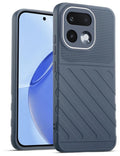 Lightweight and flexible silicone case for Realme 16 Pro 5G with raised camera protection – Grey color