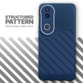 Textured soft silicone back cover for Vivo T4R 5G, blue finish with comfortable anti-slip grip