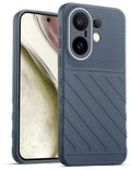 Lightweight and flexible silicone case for Vivo X200 FE 5G with raised camera protection – Grey color