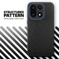 Textured soft silicone back cover for OnePlus 15 5G, Black finish with comfortable anti-slip grip