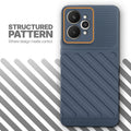 Textured soft silicone back cover for Realme 15 5G, Grey finish with comfortable anti-slip grip