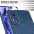 Slim blue silicone back cover for Vivo V50e 5G with strong drop protection and soft feel