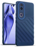 Lightweight and flexible silicone case for Vivo V50e 5G with raised camera protection – blue color