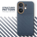 Textured soft silicone back cover for Vivo V60 5G, Grey finish with comfortable anti-slip grip