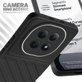Redmi Note 15 5G Black silicone case with raised camera ring for extra lens protection and stylish look