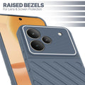 Slim Grey silicone back cover for Realme P4 5G with strong drop protection and soft feel